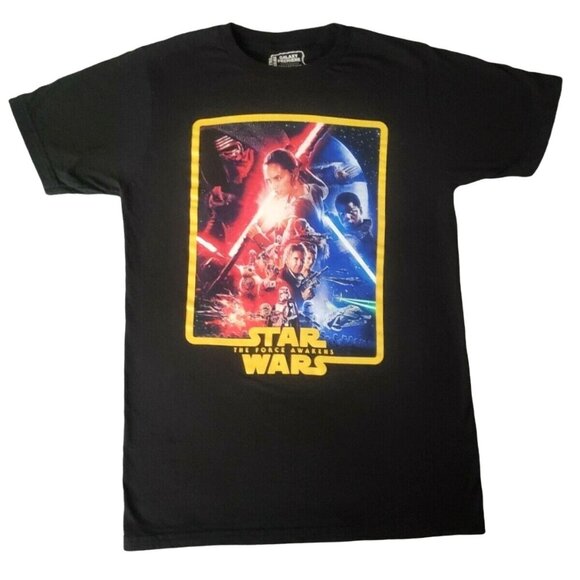 Star Wars Other - Star Wars The Force Awakens T-Shirt Black 100% Cotton Size M